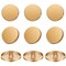 30 Pieces Metal Flat Button Alloy Shank Button Round Shaped Sewing Button Metal Button for Women Suit Woolen Coat Shirt Trousers Sewing Crafts (Gold,25 mm)